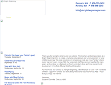 Tablet Screenshot of abrightbeginninginc.com